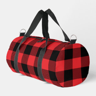 Sac De Sport Buffalo Plaid Red Black Check