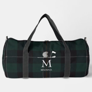 Sac De Sport Cadeau de golfeur de golf Élégant plaid monogramme