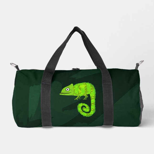 Sac De Sport Caméléon mignon vert (Recto)