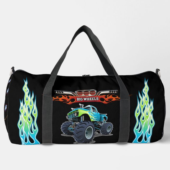 Sac De Sport Camion monstre de dessin animé (Recto)
