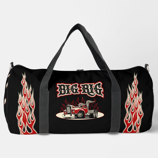 Sac De Sport Camion rétro de dessin "Big Rig" (Recto)