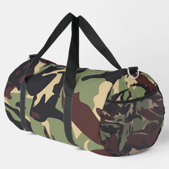 Sac De Sport Camo Vert Brown Athlétisme Voyage Salle de sport (Coin droit)