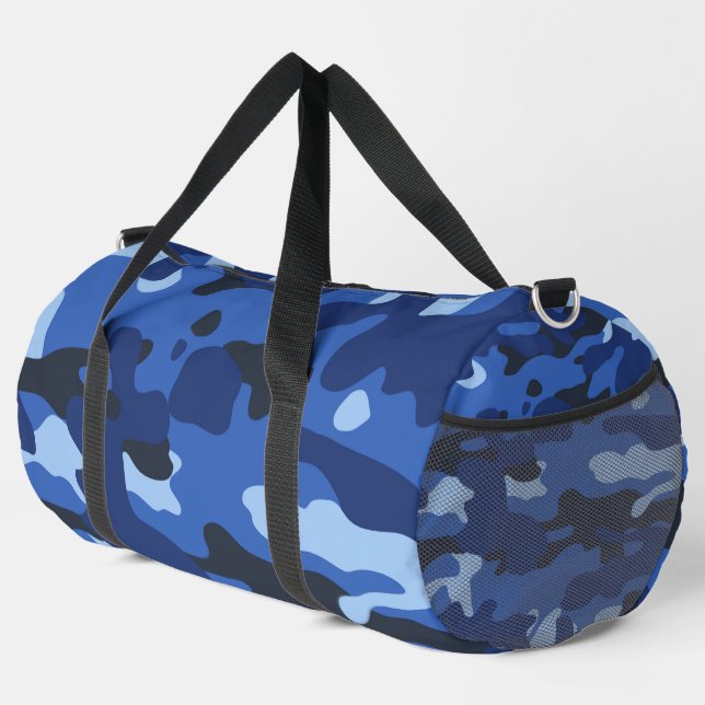 Sac De Sport Camouflage Bleu Camo Motif de l'armée (Coin droit)