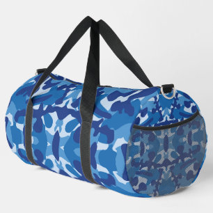 Sac De Sport Camouflage bleu Camo Motif de l'armée Monogramme