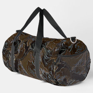 Sac De Sport Camouflage Brun Métallique