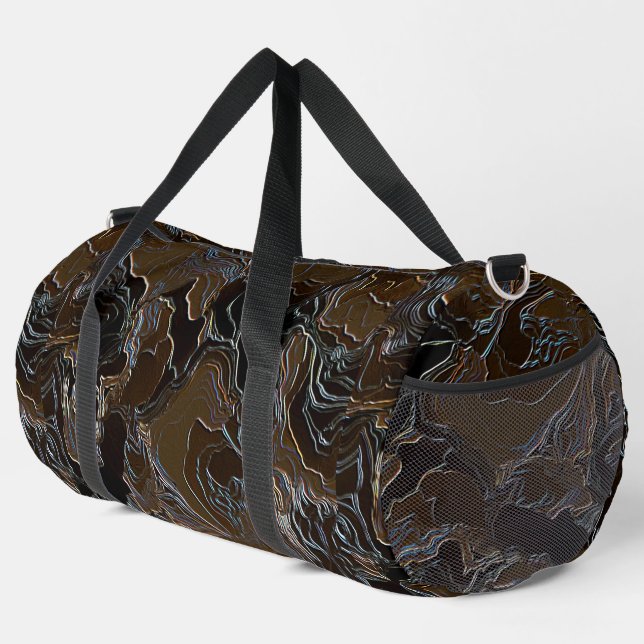 Sac De Sport Camouflage Brun Métallique (Coin droit)