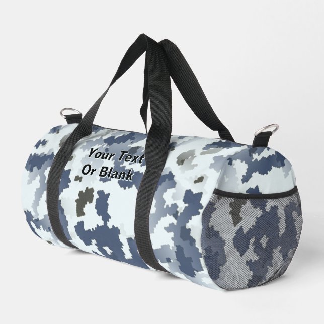 Sac De Sport Camouflage d'hiver fractal (Coin droit)