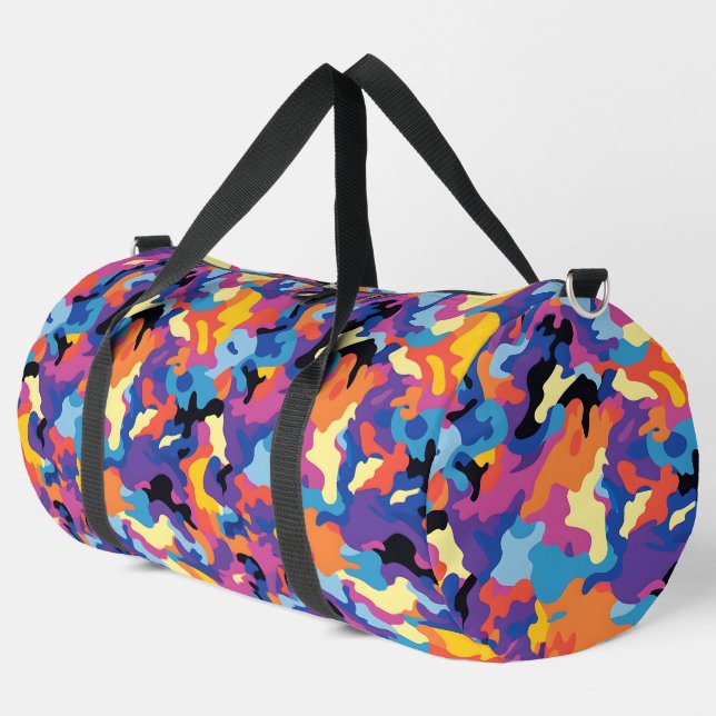 Sac De Sport Camouflage Motif coloré (Coin gauche)