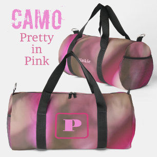 Sac De Sport Camouflage rose et taupe chic Monogramme