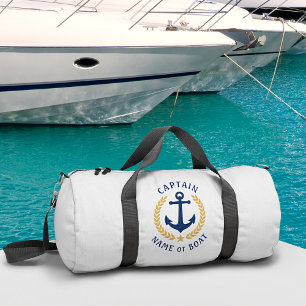 Sac De Sport Capitaine Ancre Nom du bateau Gold Laurel Star Gym