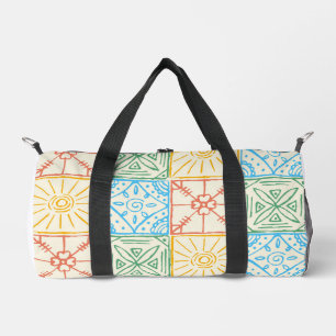 Sac De Sport Carreau sans couture de style amalfien coloré
