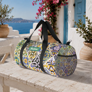 Sac De Sport Carreaux méditerranéens mexicains, marocains, sici