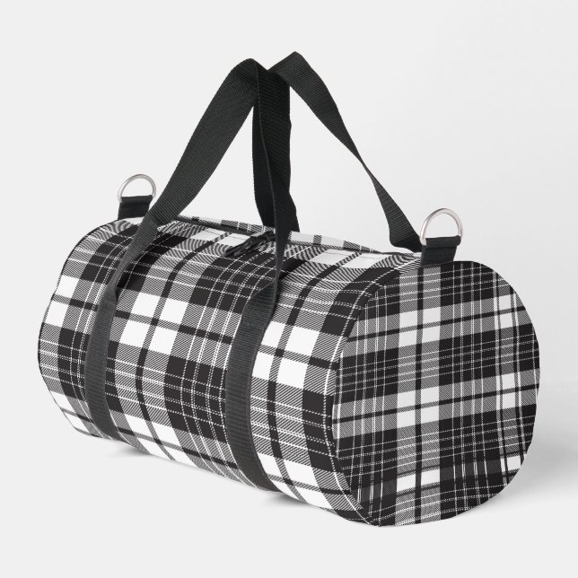 Sac De Sport Carreaux Noir Et Blanc (Coin gauche)