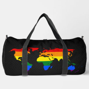 Sac De Sport Carte du monde de la fierté LGBT 