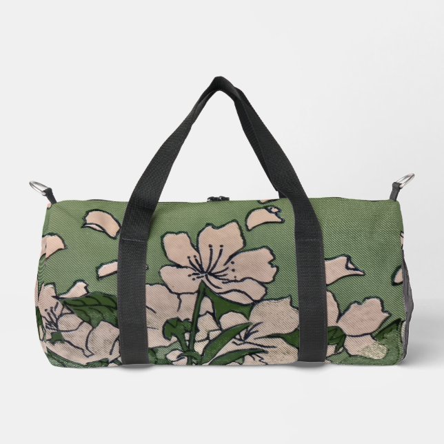 Sac De Sport Cascade de Fleurs Roses (Recto)