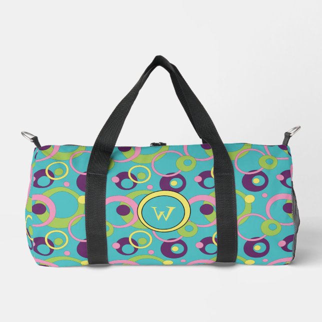 Sac De Sport Cercles bleus funky (Recto)