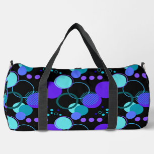Sac De Sport Cercles et formes rondes Motif en noir