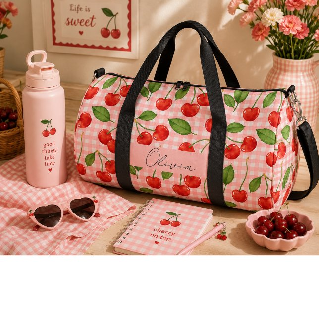 Sac De Sport Cerises rouges sucrées  (Créateur téléchargé)
