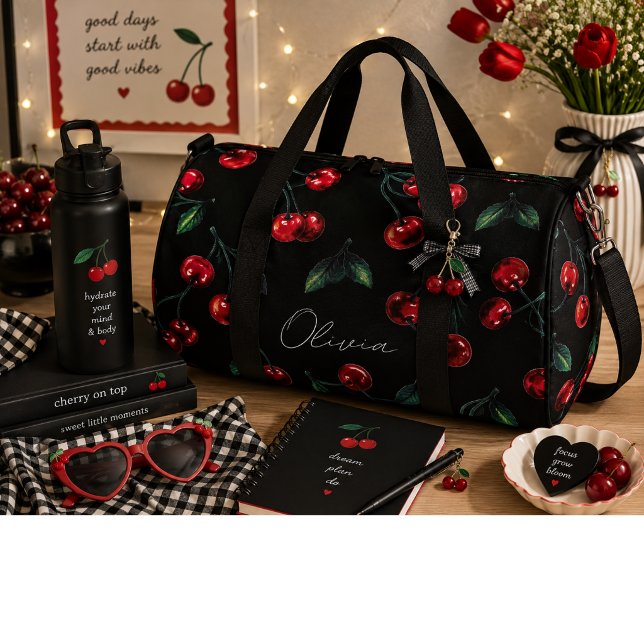 Sac De Sport Cerises rouges sucrées  (Créateur téléchargé)