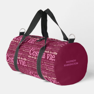 Sac De Sport C'est La Vie Nom personnalisé