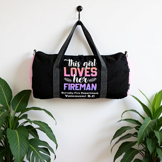 Sac De Sport Cette fille aime son pompier (Créateur téléchargé)