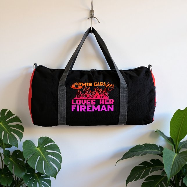 Sac De Sport Cette Fille Aime Son Pompier (Créateur téléchargé)