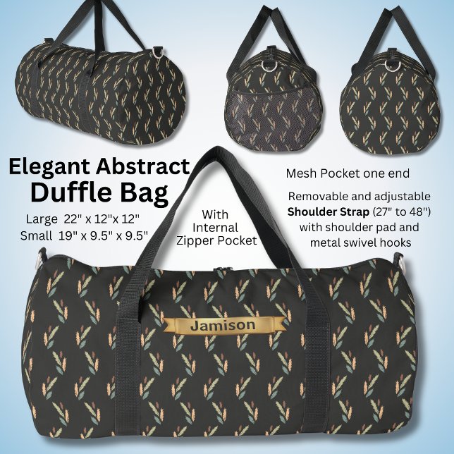 Sac De Sport Changer de nom, Brown vert moderne Abstrait (Créateur téléchargé)