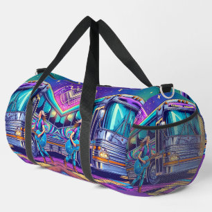Sac De Sport Chanteur coloré avec guitare et Tour Bus Personnal