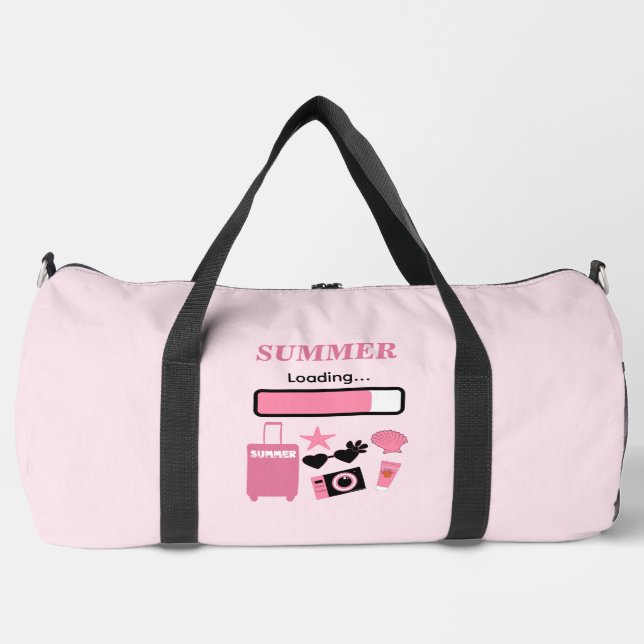 Sac De Sport Chargement d'été Rose (Recto)