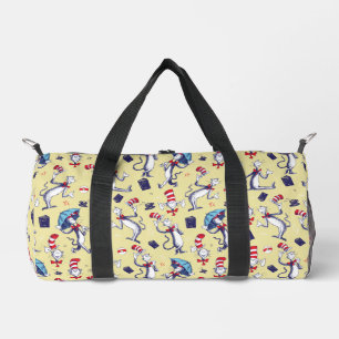 Sac De Sport Chat dans le Chapeau Motif Jaune