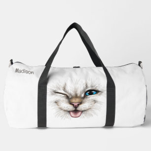 Sac De Sport Chat de lecture de texte personnalisé