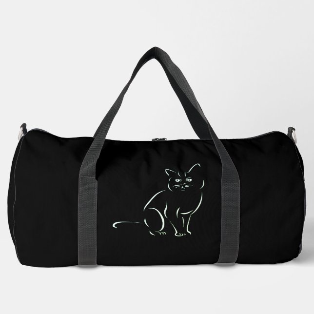 Sac De Sport Chat Kitty Blanc (Recto)