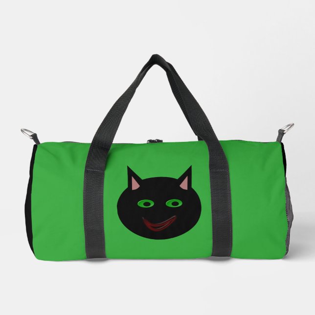 Sac De Sport Chat noir d'Halloween (Recto)