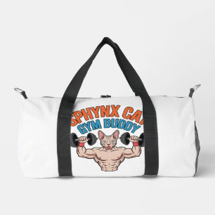 Sac De Sport Chat Sphynx Copain de Gym Illustration de Dessin A