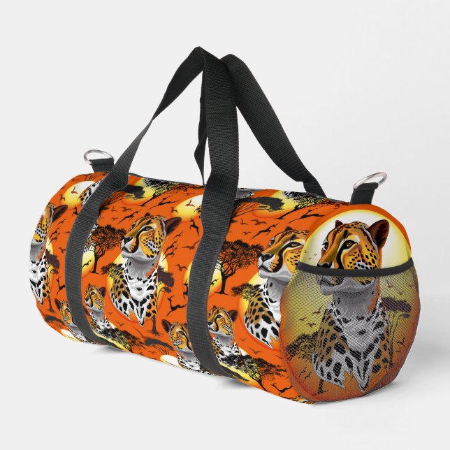 Sac De Sport Cheetah African Feline Wild Animal (Coin droit)