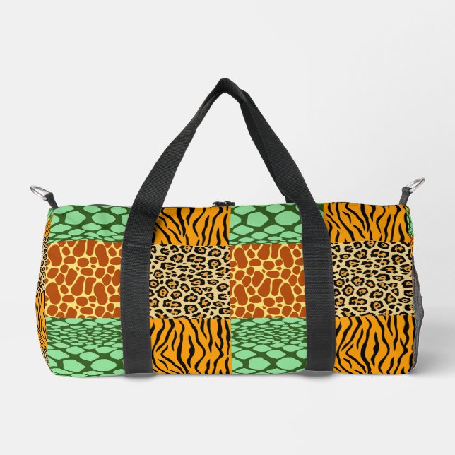 Sac De Sport Cheetah, Giraffe, Tigre et Serpent (Recto)
