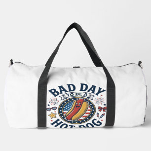Sac De Sport Chemise drôle de mauvais jour de hot dog patriotiq