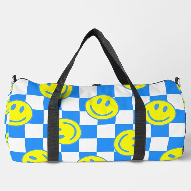 Sac De Sport chèque en bleu super (Recto)