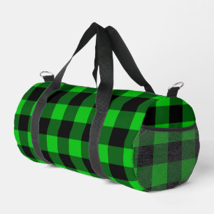 Sac De Sport Chèque noir et vert