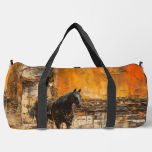 Sac De Sport Cheval Majestic au coucher du soleil Abstrait