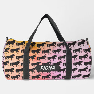 Sac De Sport Chevaux noirs cabrés