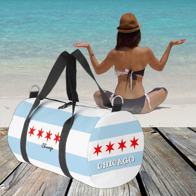 Sac De Sport Chicago duffle, Chicago flag fitness /sports (Créateur téléchargé)