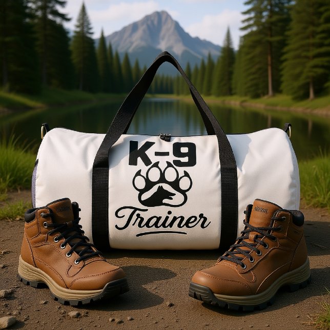Sac De Sport Chien de formation K-9 chiot blanc (Créateur téléchargé)