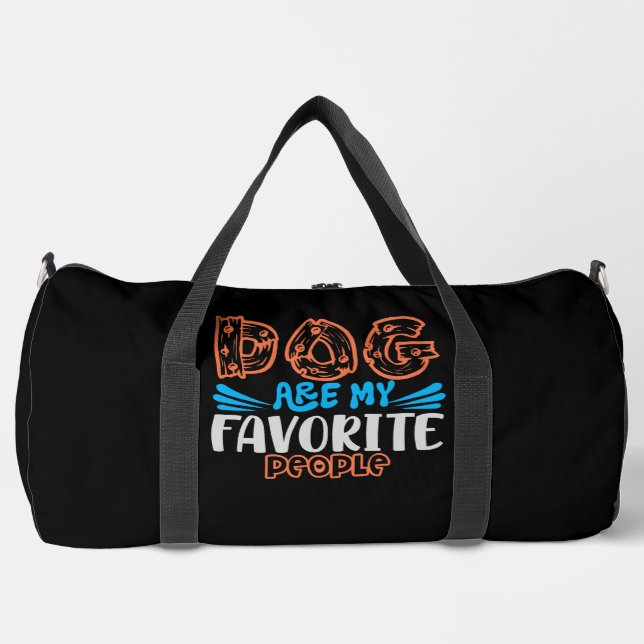 Sac De Sport Chiens Mes Personnes Préférées (Recto)