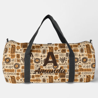 Sac De Sport Chiffre de boue africaine motif tribal ethnique 1