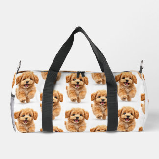 Sac De Sport Chiot graphique blanc et orange