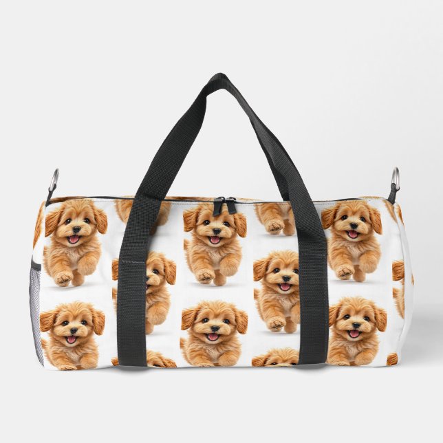 Sac De Sport Chiot graphique blanc et orange  (Verso)