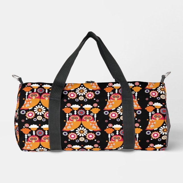 Sac De Sport Chouette d'art populaire (Recto)
