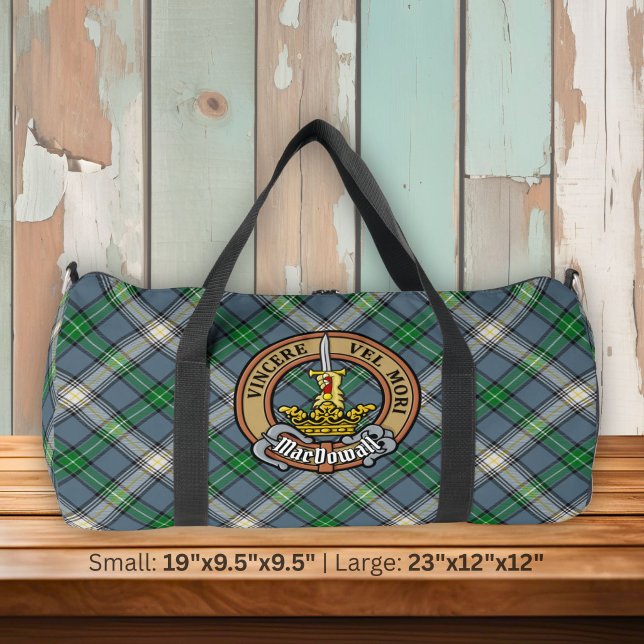 Sac De Sport Cimier du clan MacDowall sur tartan (Créateur téléchargé)
