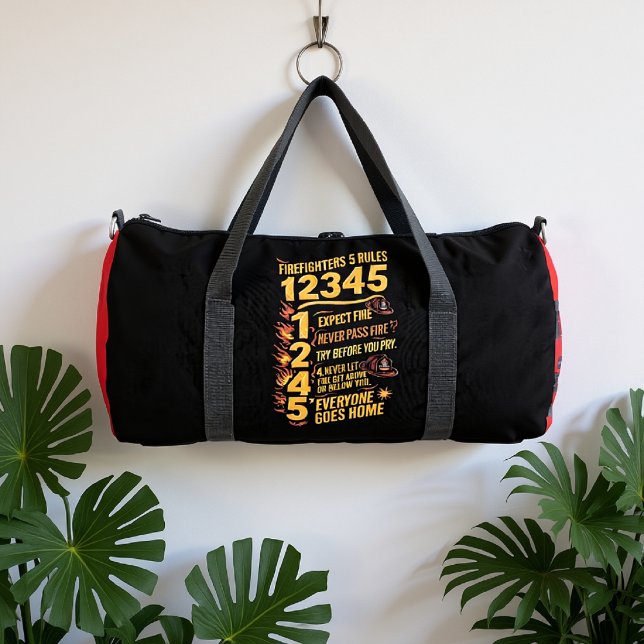 Sac De Sport Cinq règles des pompiers (Créateur téléchargé)